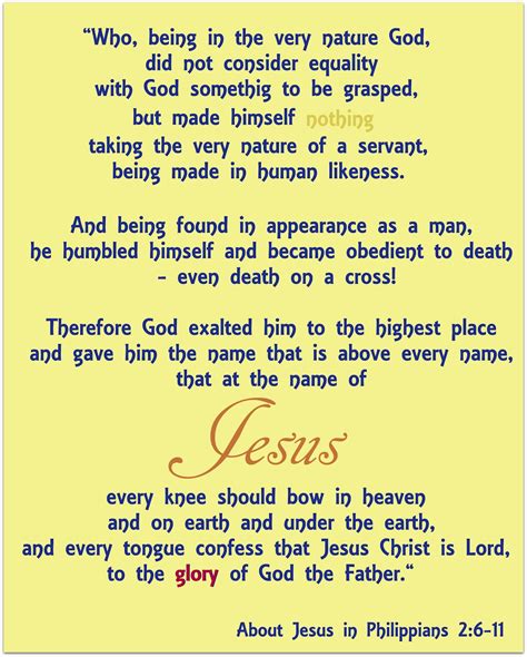Philippians 2:6–11 .